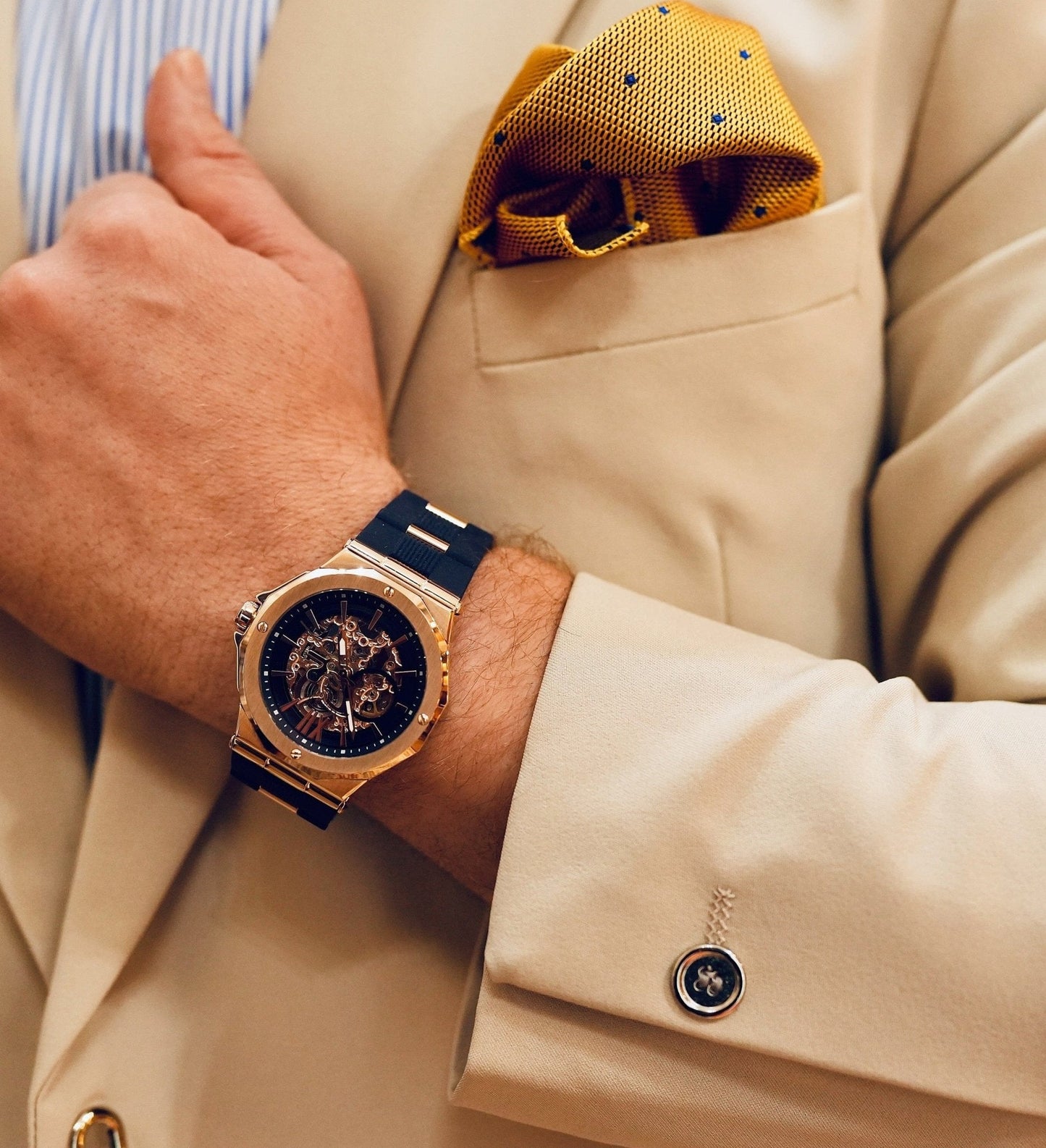 Blue Mirage of the Gulf Watch - Premium Luxury Timepiece