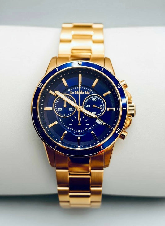 CEO Handshake Blue Watch - Executive Luxury Timepiece