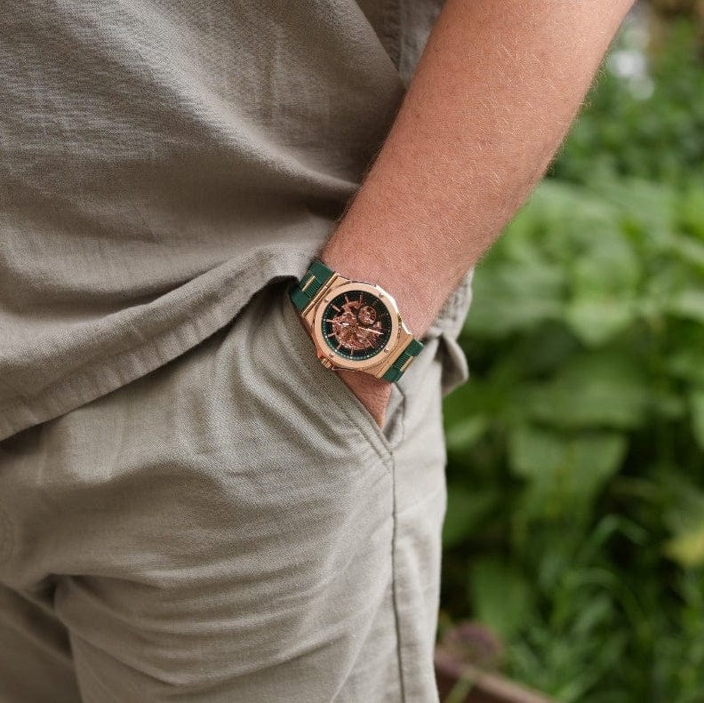 Stetind Emerald Watch - Anvil of the Gods Luxury Timepiece