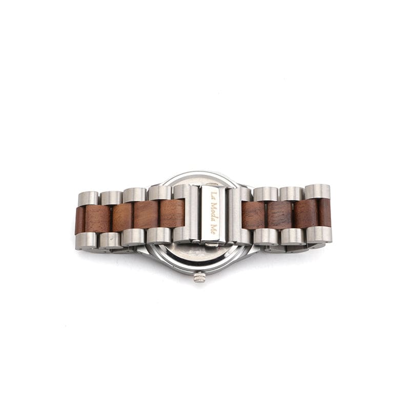 Watch Madira - Eco-Friendly Walnut & Steel Elegant Timepiece