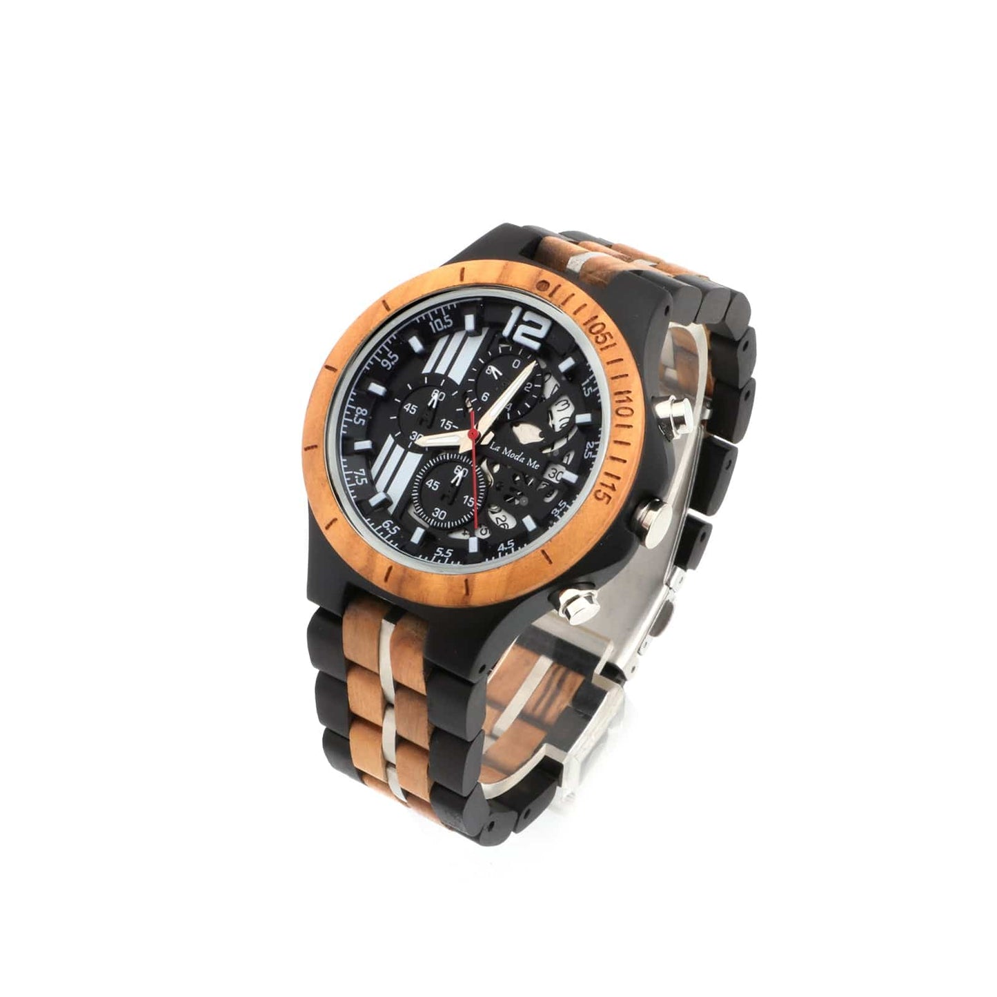 Watch Templer Knight Zebrawood - Eco-Friendly Wooden Timepiece