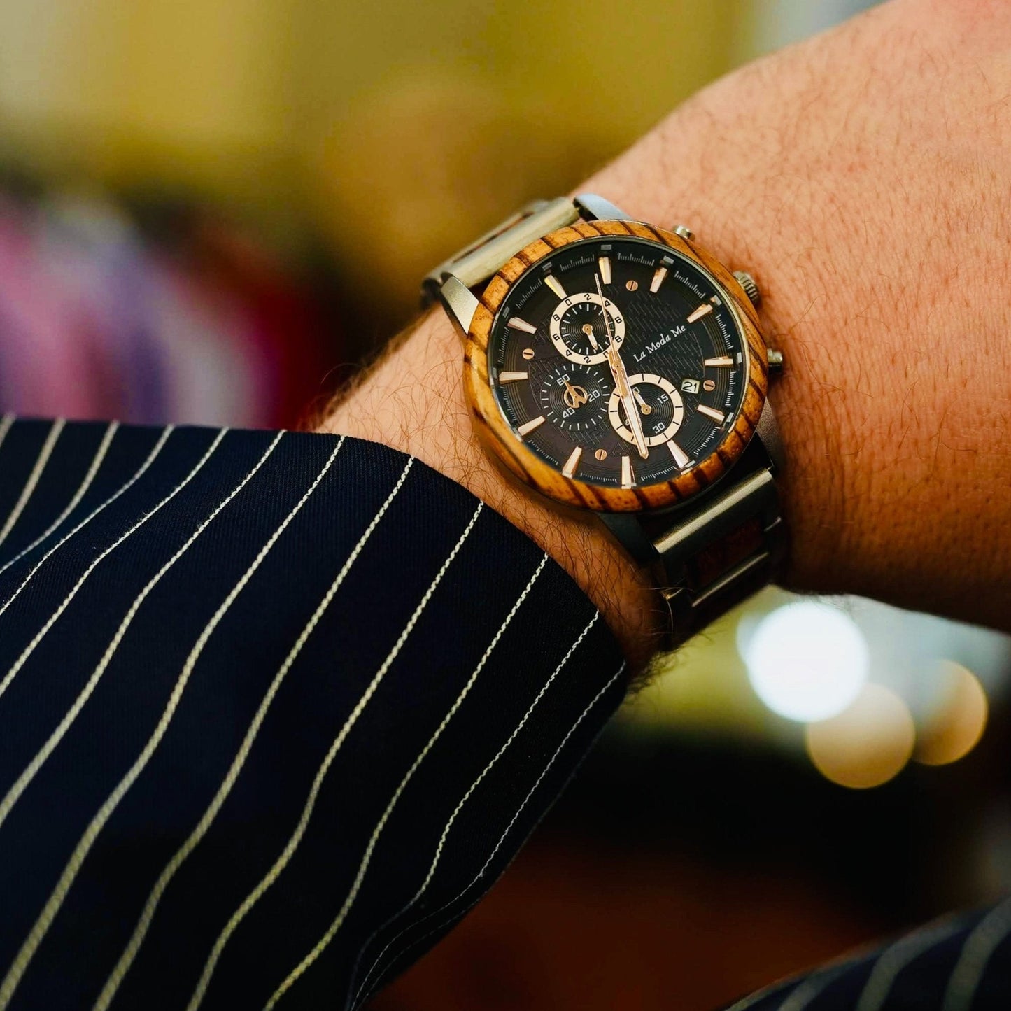 Watch Timberline Blue - Eco-Friendly Wooden Timepiece